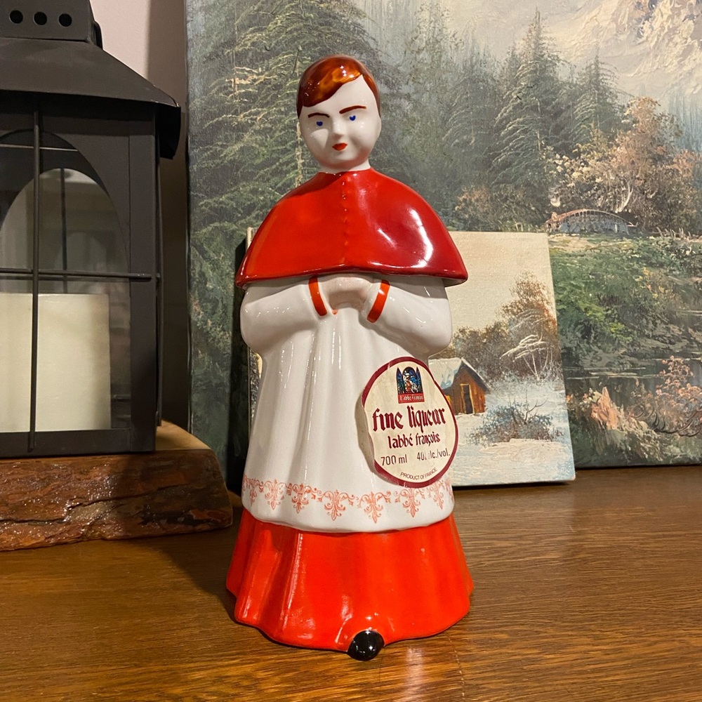 L'abbe Francois Revol Choir Boy Decanter Vintage France - Empty